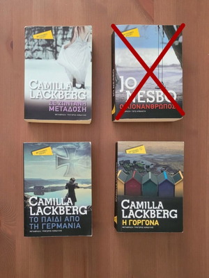 Camila Lackberg books used, pack of 3, pocket size