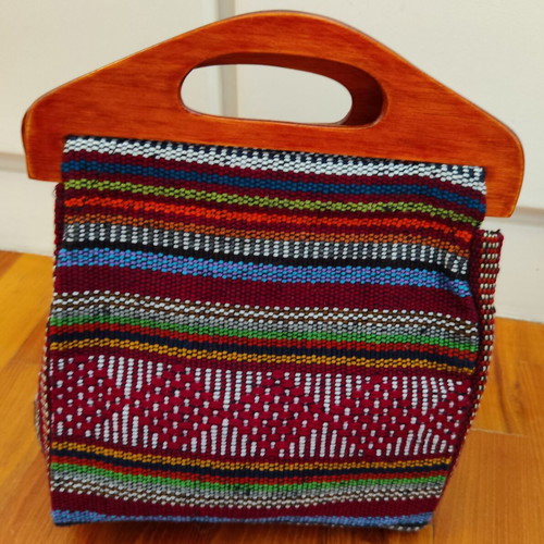 Handmade small woven Mexican handbag
