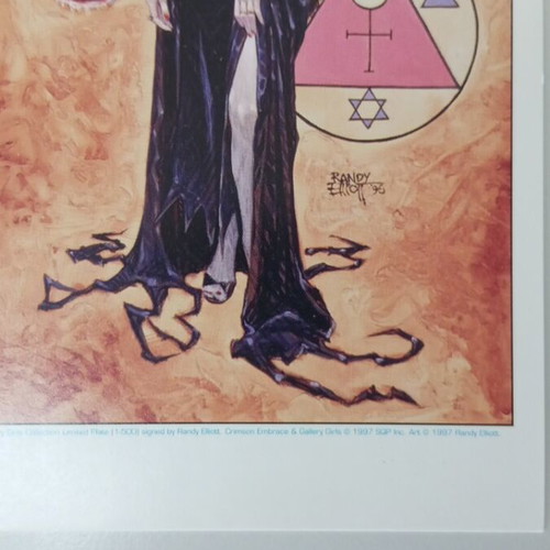 Crimson Embrace limited edition art print by Randy Elliott 1996 new