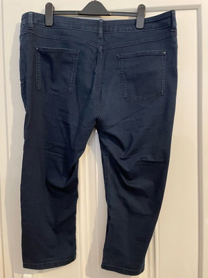Marks & Spencer Indigo crop παντελόνι μεταχειρισμένο, μέγεθος 48