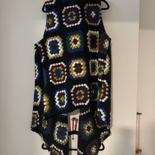 Knit vest, multicolor, one size