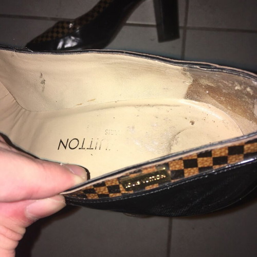 Louis Vuitton heels used, size 39, black and brown