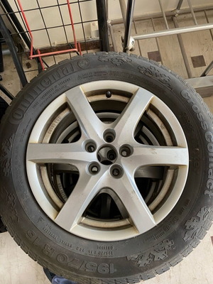 Borbet rims used 6Jx16 5x110 for Opel with Continental winter tires 195/70/16