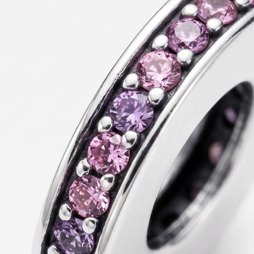 Pandora Heart & Mum Charm S925 new, pink and silver
