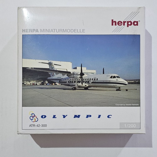 Herpa Olympic Airlines ATR-42-300 model 1:200 like new with box