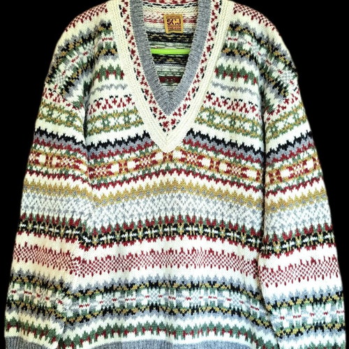 Stefanel wool knit vintage 80s-90s sweater like new