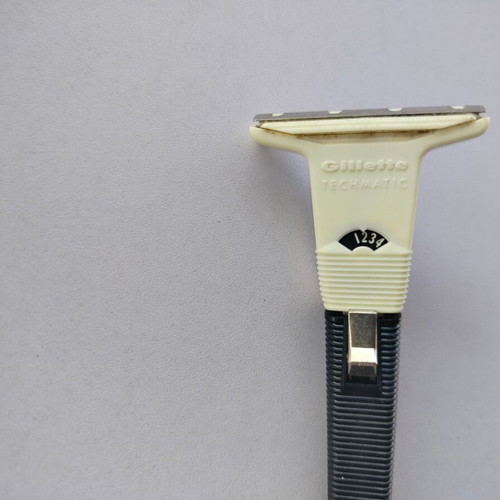 Gillete Techmatic razor used, 60s-70s with case