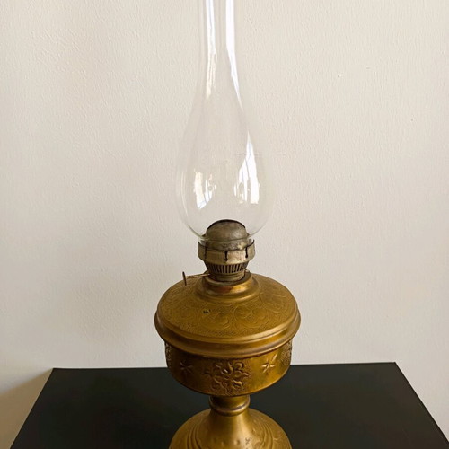 Brass lamp used, vintage