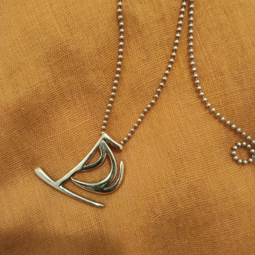 Silver pendant-brooch handmade with original design