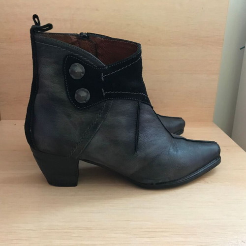 Hispanitas ankle boots used, gray and black, size 37