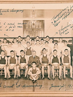 Mercersburg Academy ομάδα μπάσκετ 1950 vintage φωτογραφία, ΗΠΑ