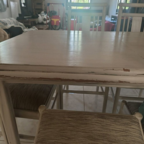 Dining table used without chairs with built-in extension 144x0.89cm