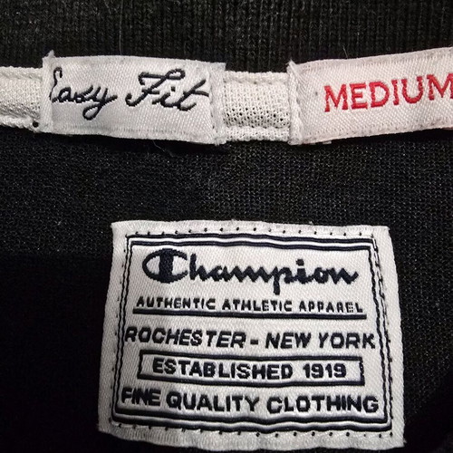 Champion Polo Shirt black with white details size M like new