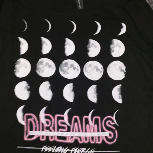 Stradivarius blouse with moon phases like new