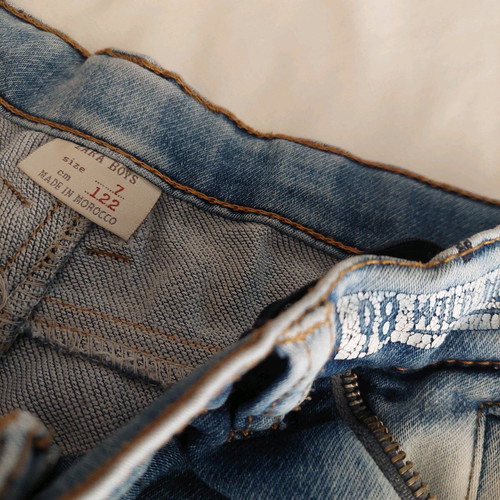 Zara boys' denim shorts size 7 years like new, 122 cm