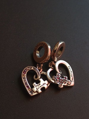 Pandora True Friends Charm new, silver