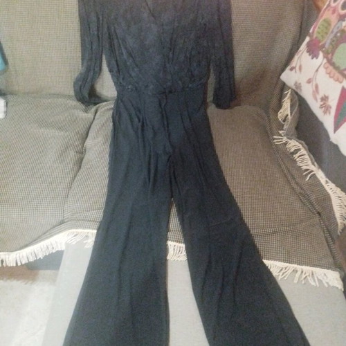 Y.A.S jumpsuit new, black with lace, size L
