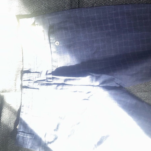 Navy Blue Pants new with subtle two-tone check pattern