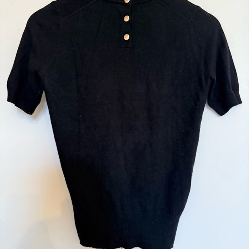 Zara knitted top from viscose like new, black, size S
