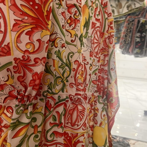 Dress with shirring, new, one size