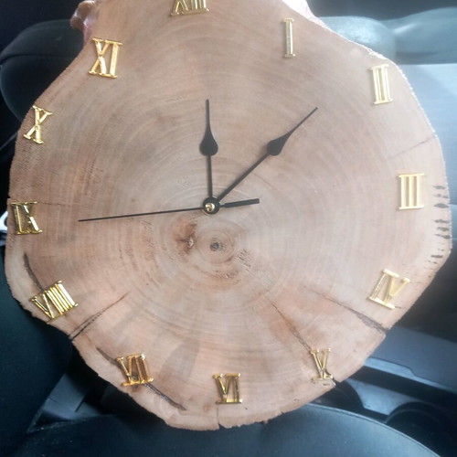 Walnut clock new, handmade