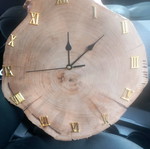Walnut clock new, handmade