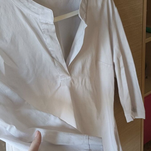 White cotton shirt like new, size L