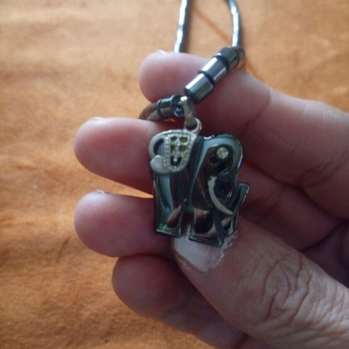 Elephant Hematite Necklace with 925 Silver Pendant new