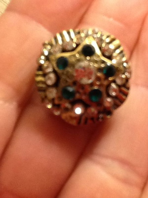 Vintage ring with stones new, unworn