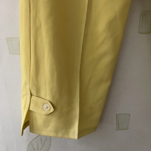 A-Style Yellow Women's Summer Pants 3/4 Length New
