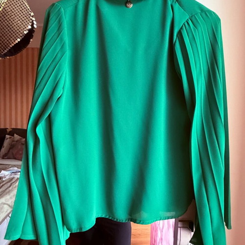 Saverini shirt like new, emerald green, size S, made in Italy