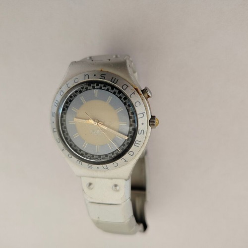 Swatch Irony watch used, not working, gray