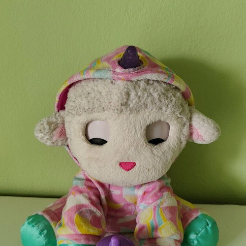 Furreal Plush Lamb Like New with Sounds and Light-Up Horn