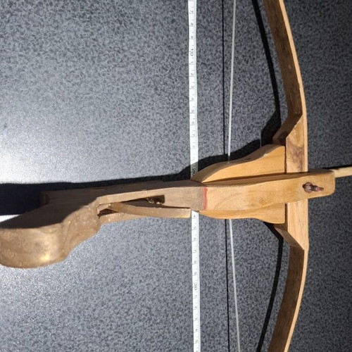 Handmade Wooden Children's Crossbow 45cm with Arrow like new