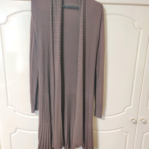 Lynne blouse and long cardigan used, brown