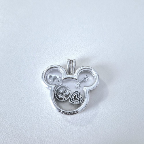 Silver s9.25 Ale Disney pendant used with petite charm