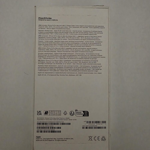 Apple iPhone 15 Pro Max 256GB, blue, dual SIM