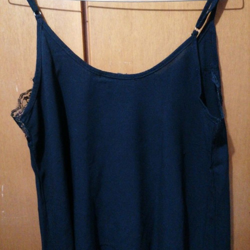 Anel camisole top used, black with lace, size M