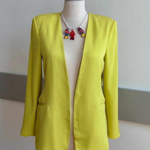 Pinko blazer like new, vibrant yellow, size M/L