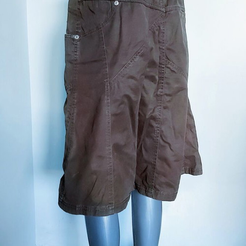 Esprit brown denim skirt like new, sizes M/L, asymmetrical summer style