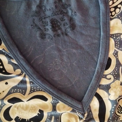 Blouse size S like new, beige and blue