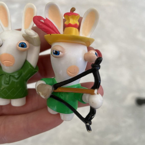 Rabbits figures used, incomplete set
