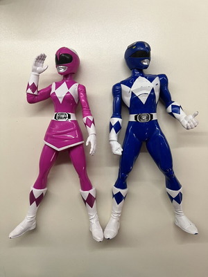 Mighty Morphin Power Rangers Hasbro figures like new, set of two