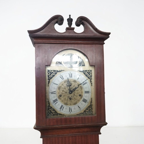 Grandfather clock Franz Hermle used, German floor clock 1960s-70s
