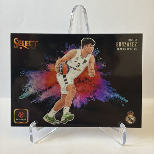 Hugo Gonzalez Select EuroLeague Black Color Blast 2025-26 SSP card like new