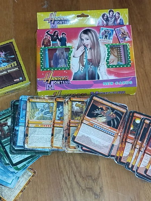 Gormiti and Hannah Montana cards used