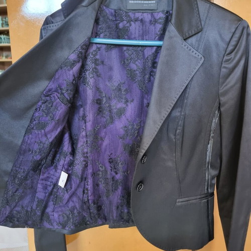 Rossodisera women's jacket like new, black and purple, XXL