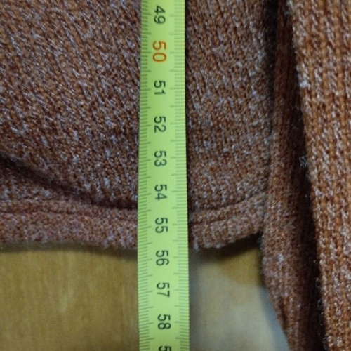 Wrap blouse size S new, brown and orange
