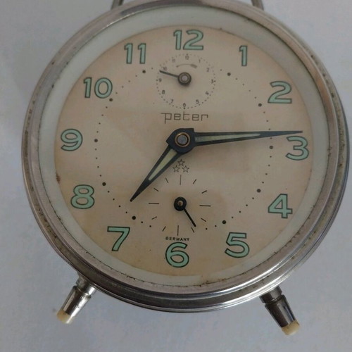 Peter alarm clock table clock used 1960