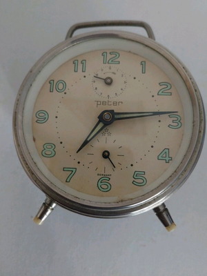 Peter alarm clock table clock used 1960